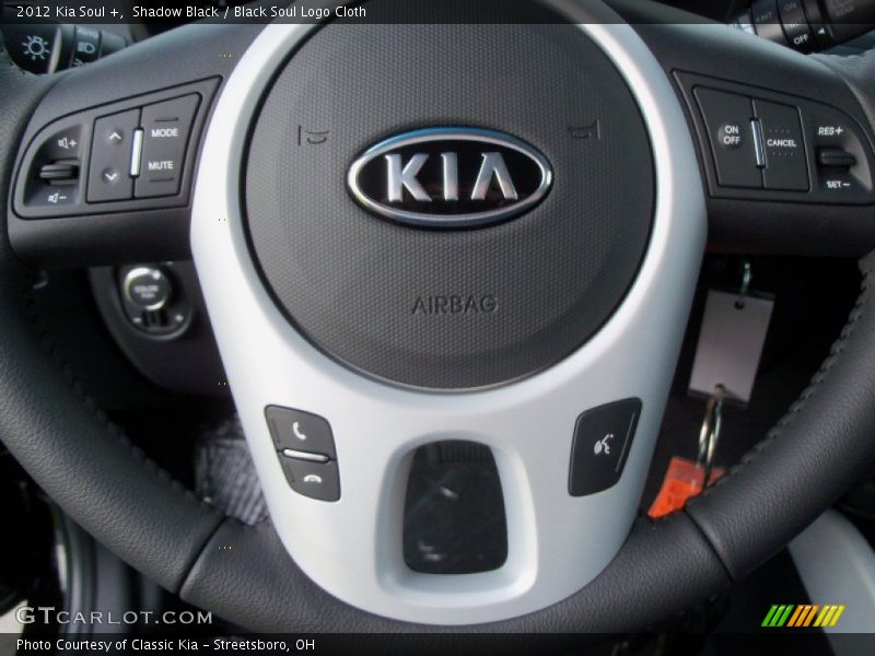 Shadow Black / Black Soul Logo Cloth 2012 Kia Soul +