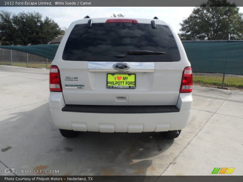 White Suede / Camel 2012 Ford Escape Limited