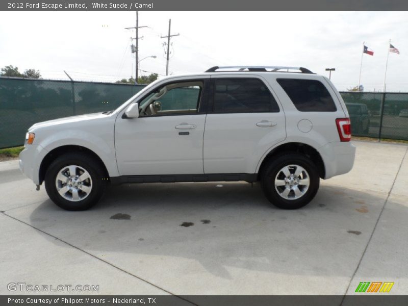 White Suede / Camel 2012 Ford Escape Limited