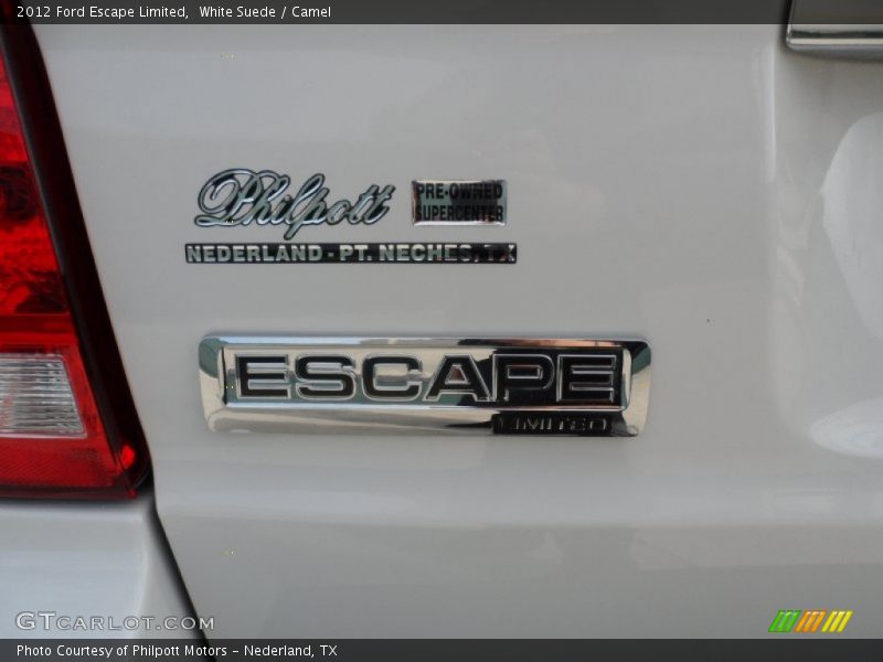 White Suede / Camel 2012 Ford Escape Limited