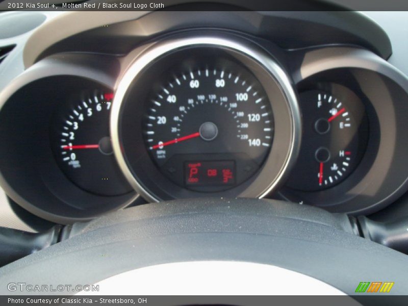 Molten Red / Black Soul Logo Cloth 2012 Kia Soul +