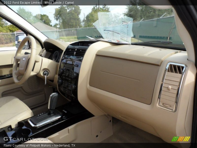 White Suede / Camel 2012 Ford Escape Limited
