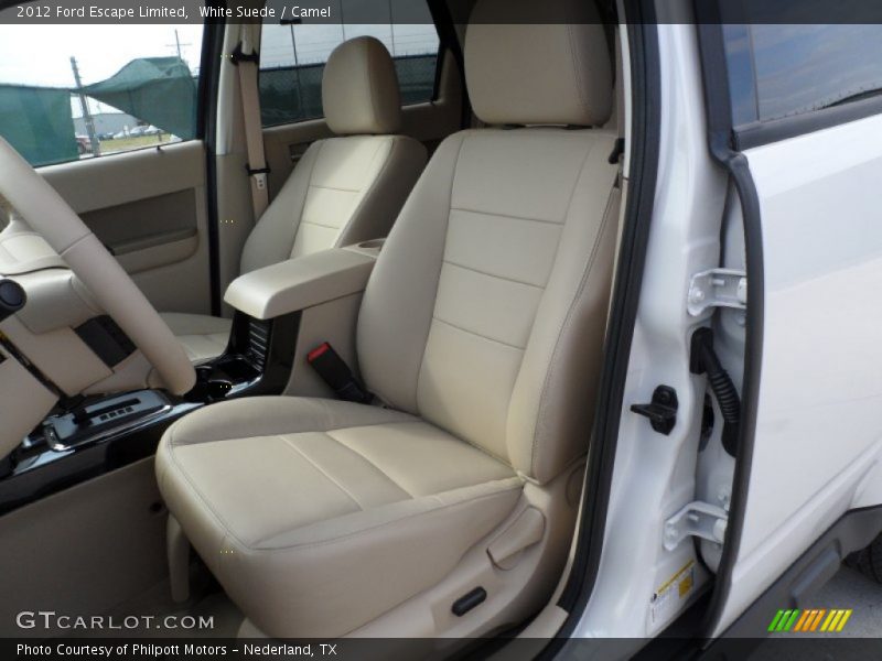 White Suede / Camel 2012 Ford Escape Limited