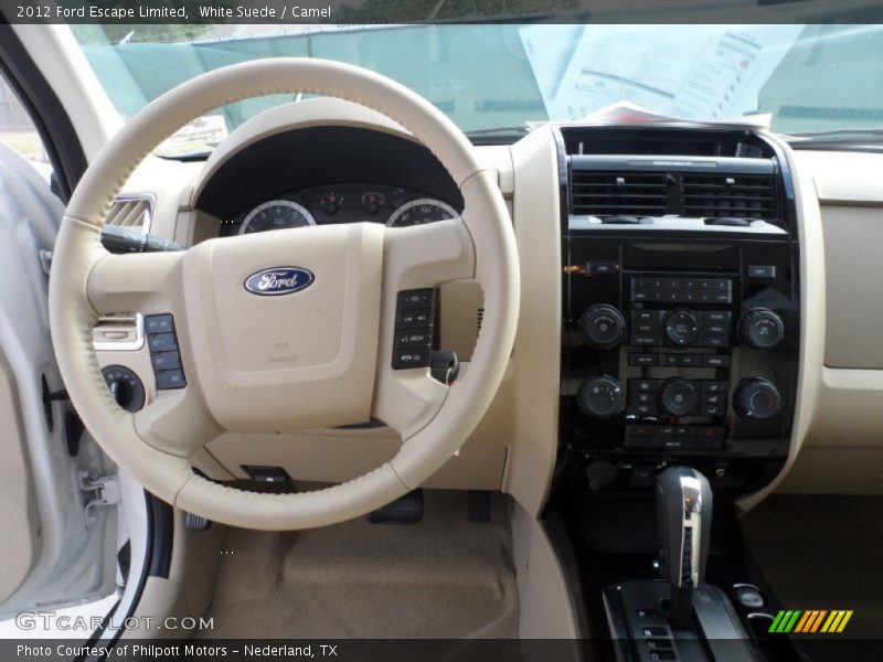 White Suede / Camel 2012 Ford Escape Limited