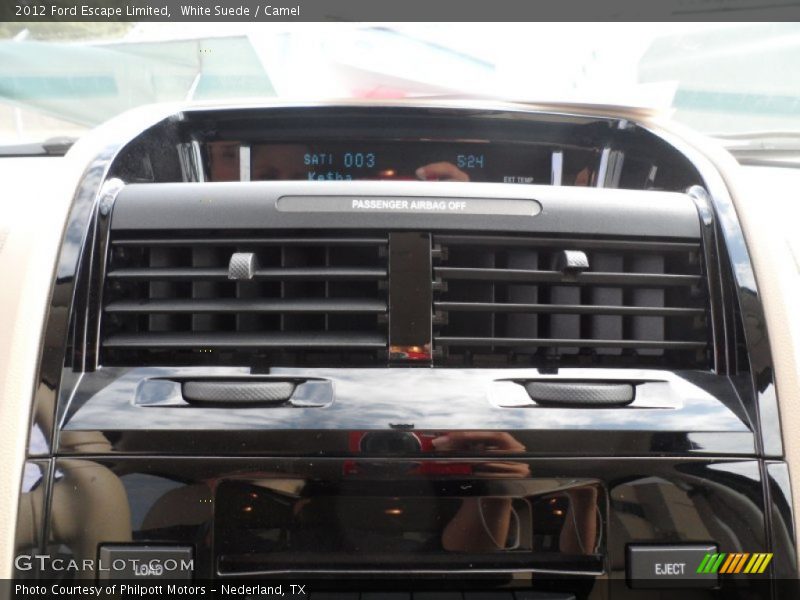 White Suede / Camel 2012 Ford Escape Limited