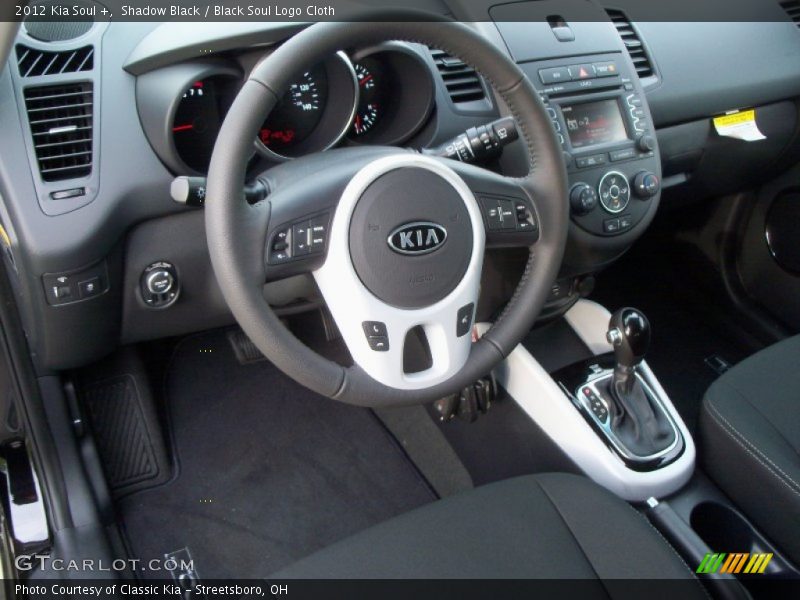 Shadow Black / Black Soul Logo Cloth 2012 Kia Soul +