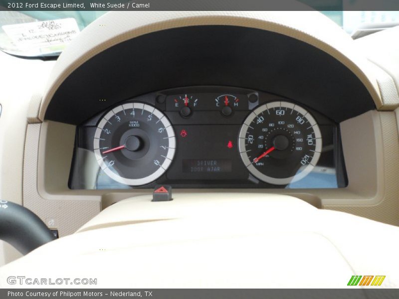 White Suede / Camel 2012 Ford Escape Limited