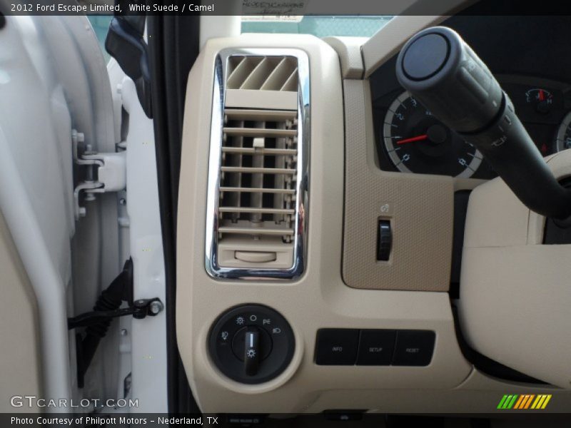 White Suede / Camel 2012 Ford Escape Limited
