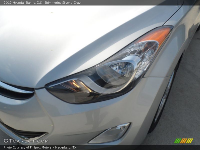 Shimmering Silver / Gray 2012 Hyundai Elantra GLS