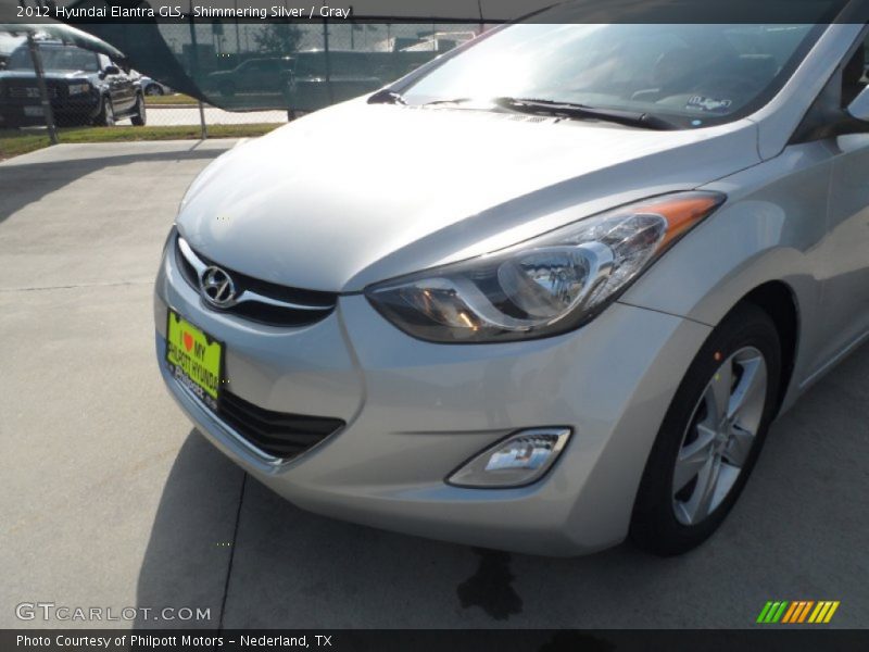 Shimmering Silver / Gray 2012 Hyundai Elantra GLS