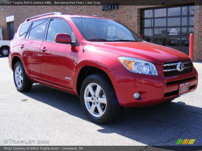 Barcelona Red Pearl / Ash Gray 2007 Toyota RAV4 Limited 4WD
