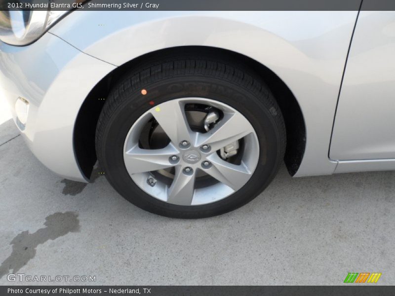 Shimmering Silver / Gray 2012 Hyundai Elantra GLS
