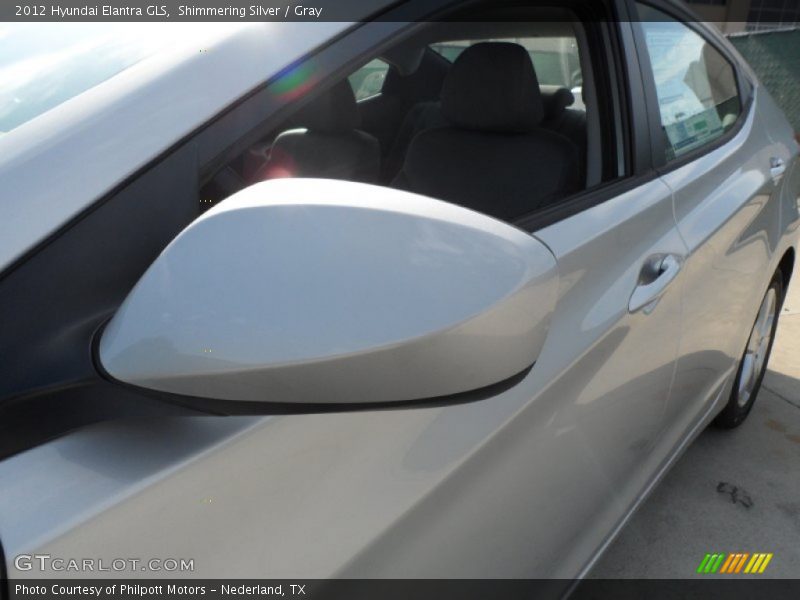 Shimmering Silver / Gray 2012 Hyundai Elantra GLS