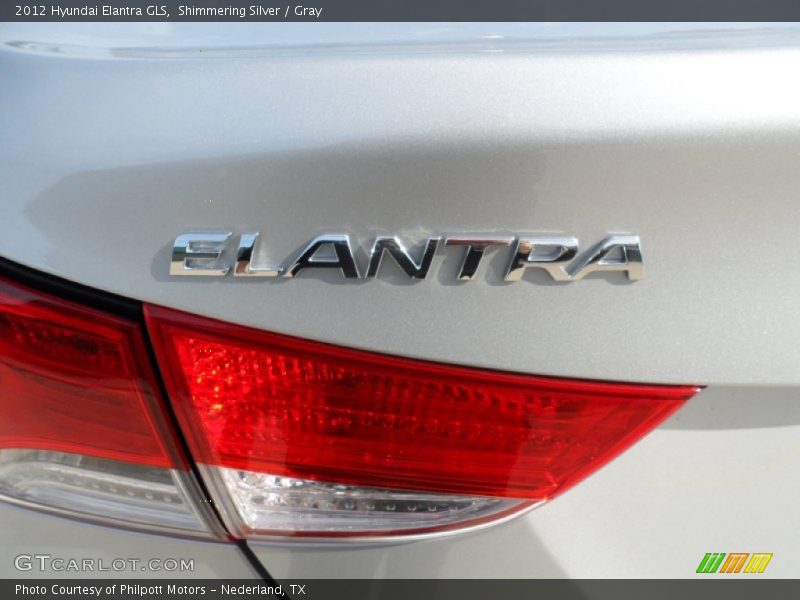 Shimmering Silver / Gray 2012 Hyundai Elantra GLS