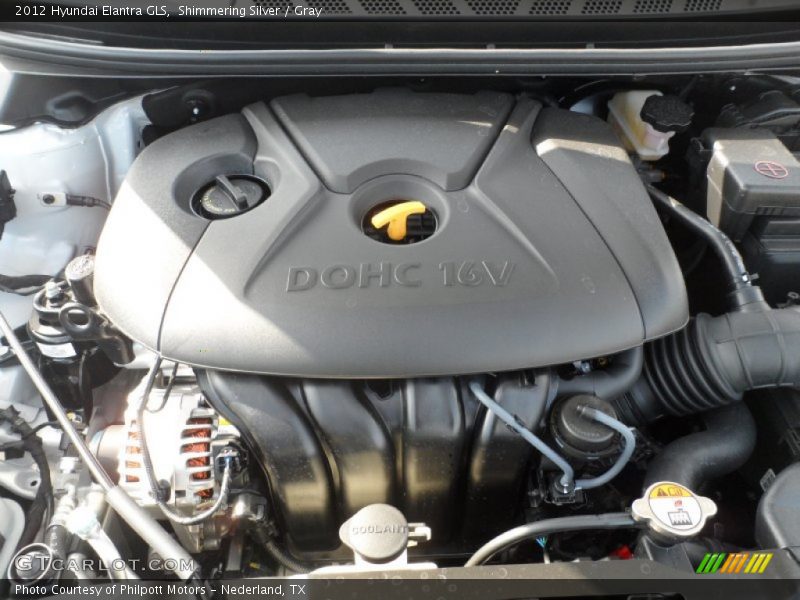 Shimmering Silver / Gray 2012 Hyundai Elantra GLS