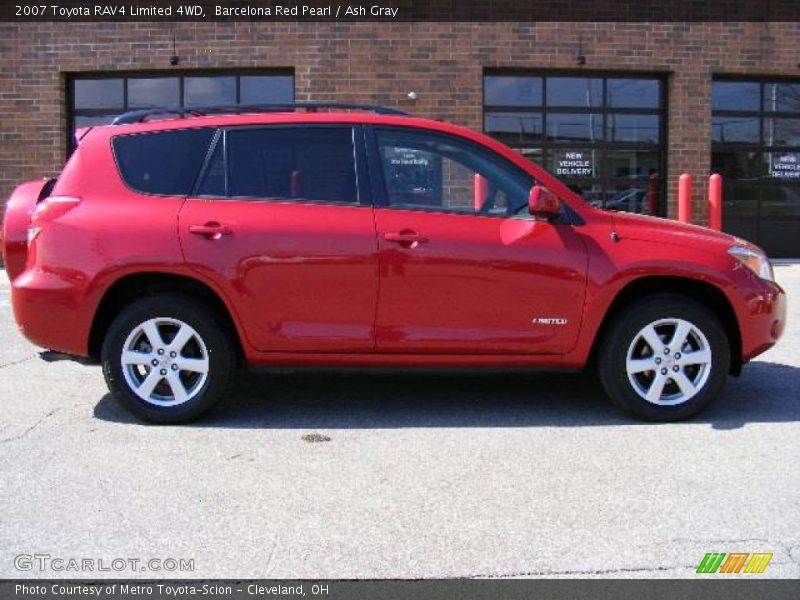 Barcelona Red Pearl / Ash Gray 2007 Toyota RAV4 Limited 4WD