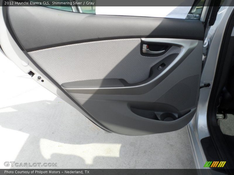 Shimmering Silver / Gray 2012 Hyundai Elantra GLS