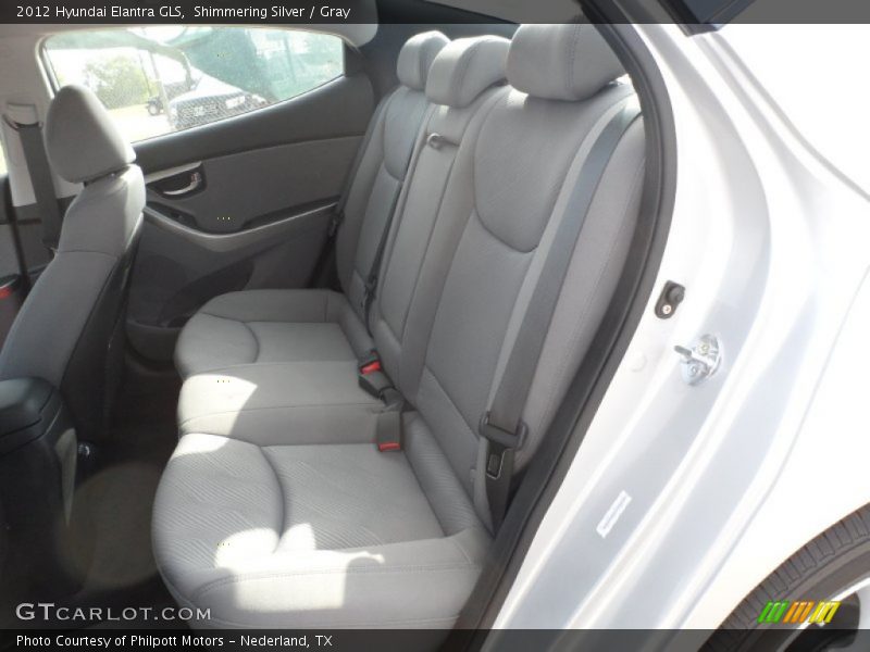 Shimmering Silver / Gray 2012 Hyundai Elantra GLS