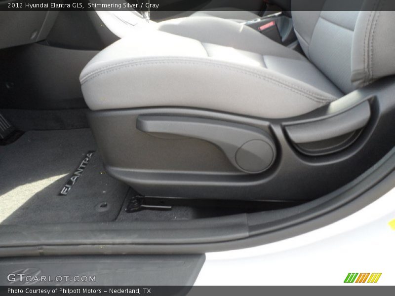 Shimmering Silver / Gray 2012 Hyundai Elantra GLS
