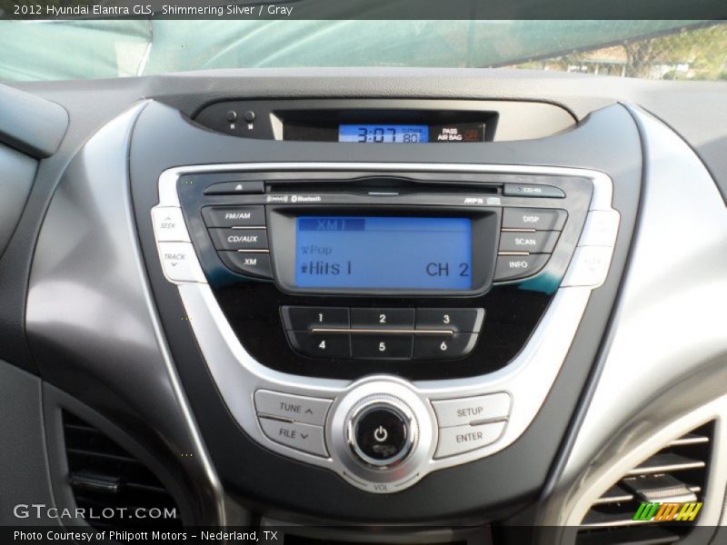 Shimmering Silver / Gray 2012 Hyundai Elantra GLS