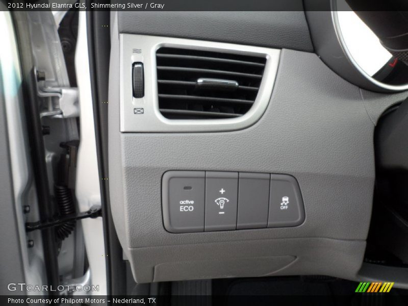 Shimmering Silver / Gray 2012 Hyundai Elantra GLS