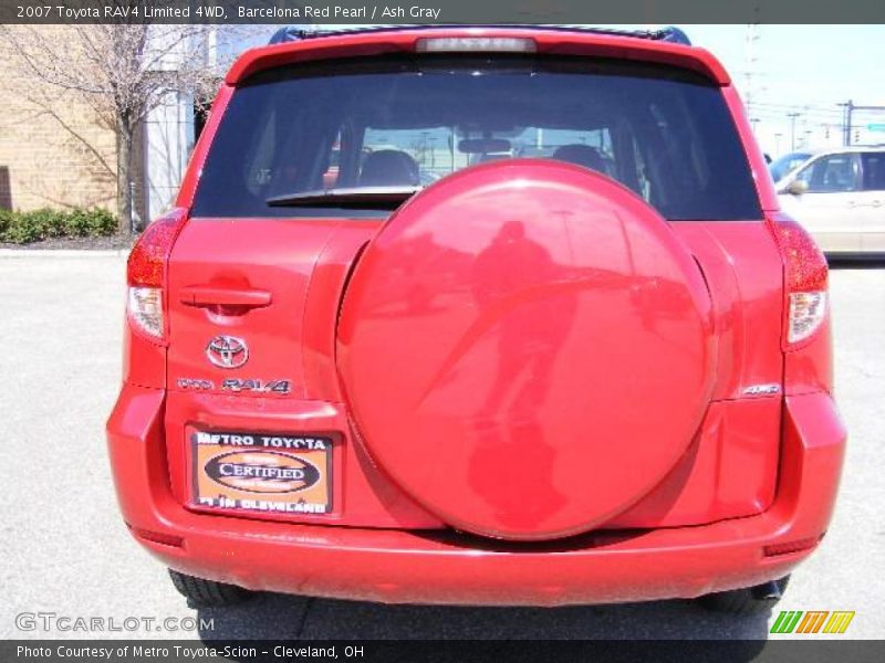 Barcelona Red Pearl / Ash Gray 2007 Toyota RAV4 Limited 4WD