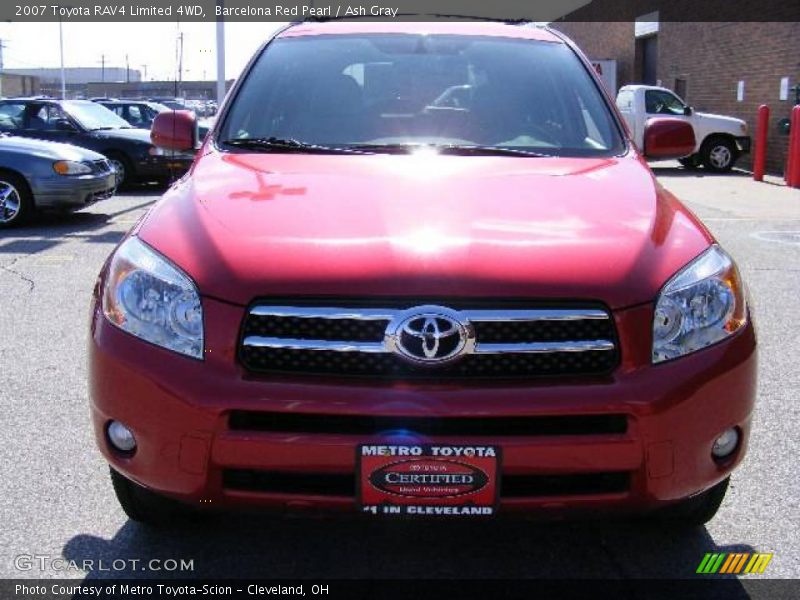 Barcelona Red Pearl / Ash Gray 2007 Toyota RAV4 Limited 4WD