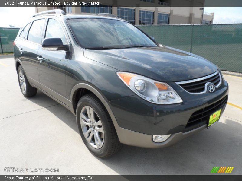 Boulder Gray / Black 2012 Hyundai Veracruz Limited
