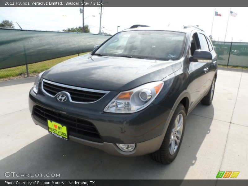 Boulder Gray / Black 2012 Hyundai Veracruz Limited