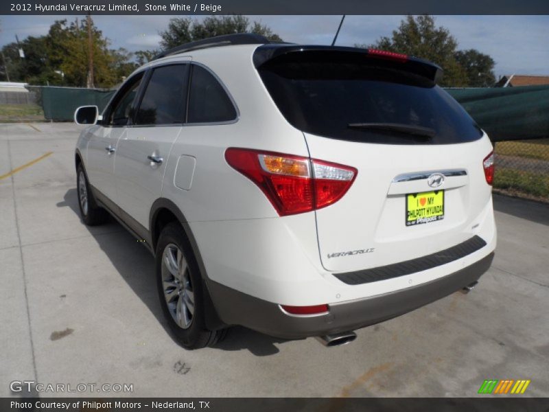 Stone White / Beige 2012 Hyundai Veracruz Limited