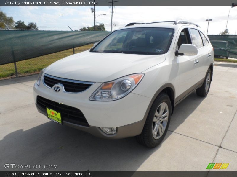 Stone White / Beige 2012 Hyundai Veracruz Limited