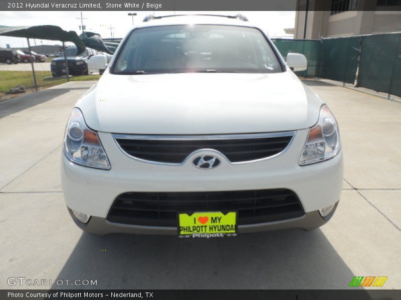 Stone White / Beige 2012 Hyundai Veracruz Limited