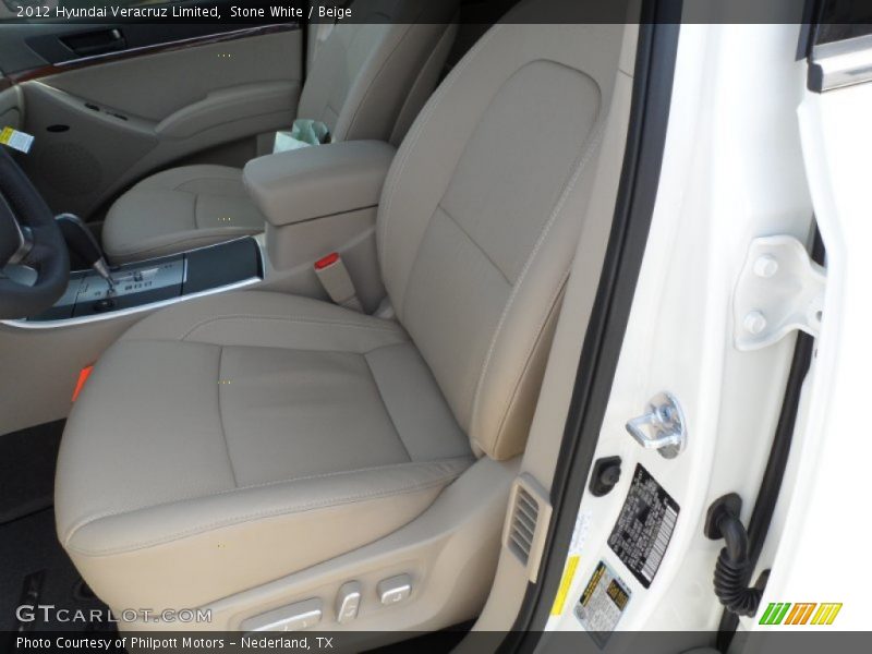 Stone White / Beige 2012 Hyundai Veracruz Limited