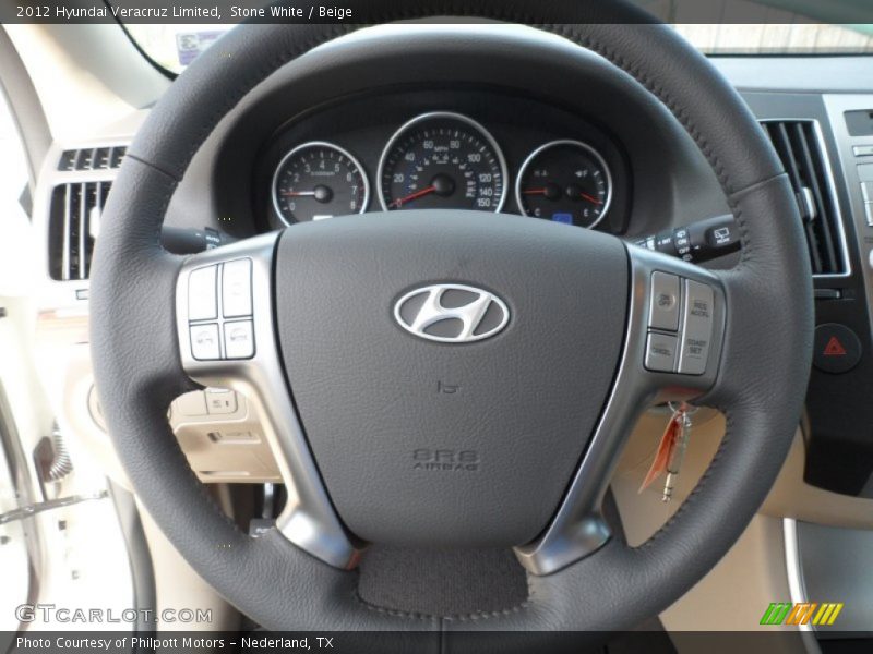  2012 Veracruz Limited Steering Wheel