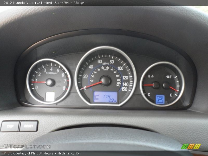  2012 Veracruz Limited Limited Gauges
