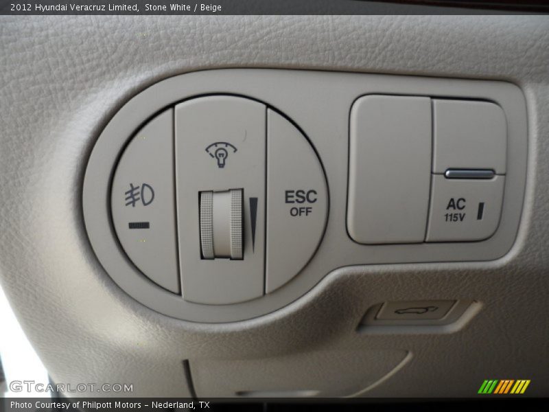Controls of 2012 Veracruz Limited