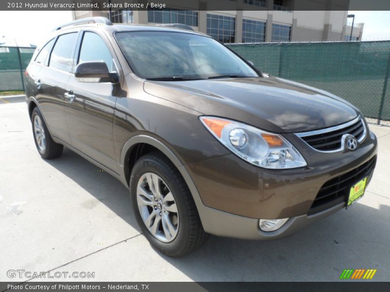 Sahara Bronze / Beige 2012 Hyundai Veracruz Limited