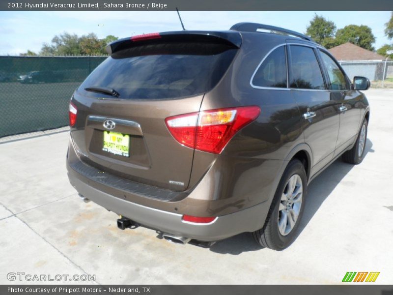 Sahara Bronze / Beige 2012 Hyundai Veracruz Limited