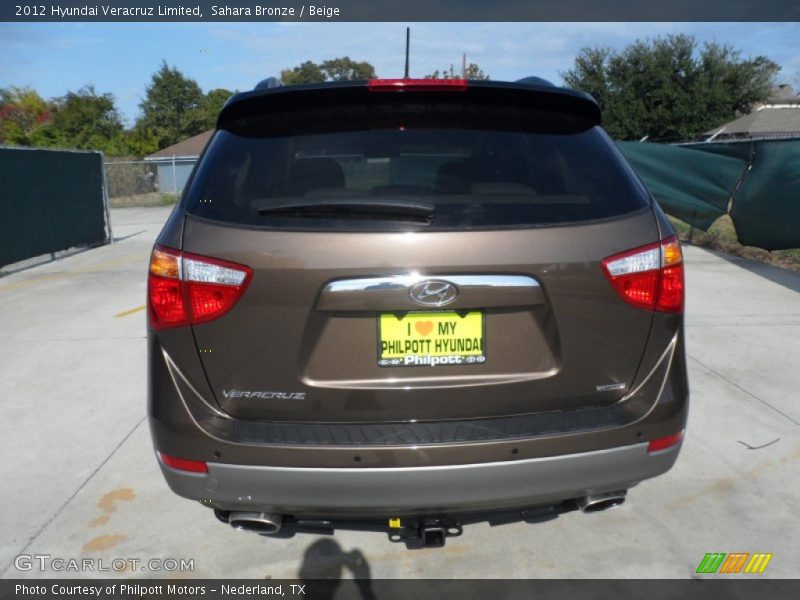 Sahara Bronze / Beige 2012 Hyundai Veracruz Limited
