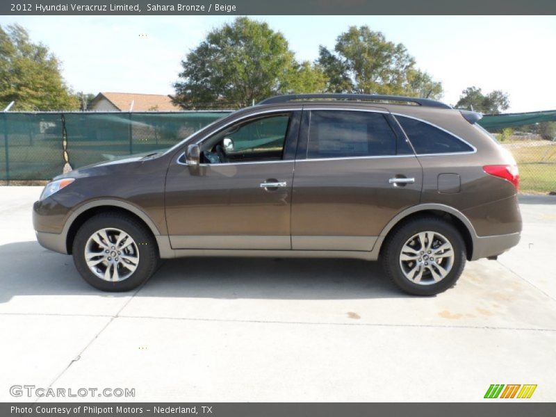 Sahara Bronze / Beige 2012 Hyundai Veracruz Limited