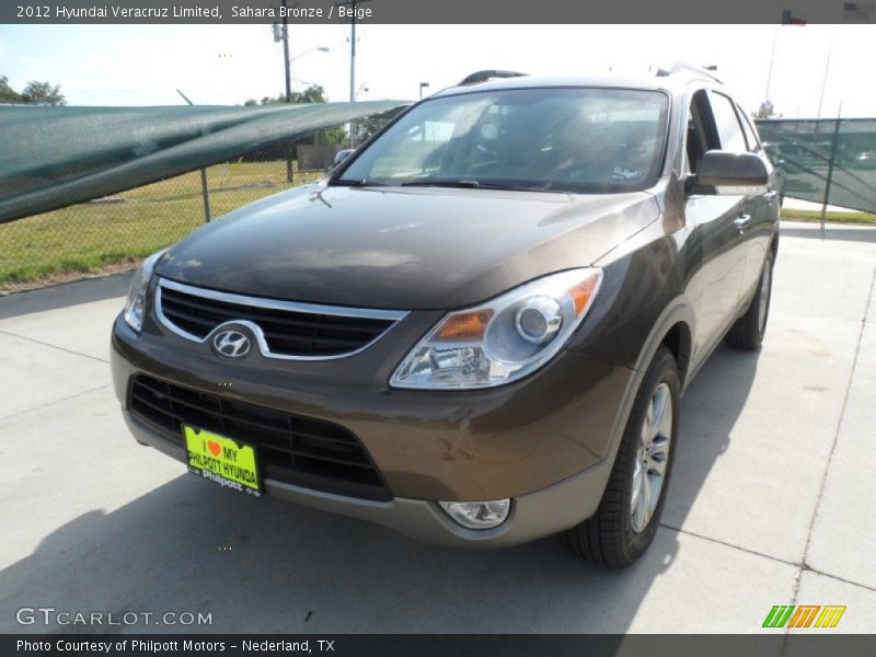 Sahara Bronze / Beige 2012 Hyundai Veracruz Limited