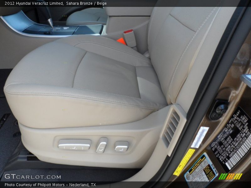 Sahara Bronze / Beige 2012 Hyundai Veracruz Limited