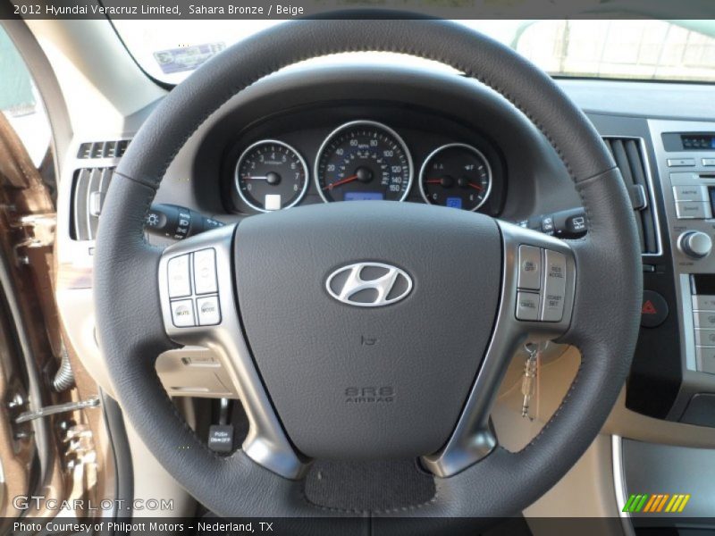 Sahara Bronze / Beige 2012 Hyundai Veracruz Limited