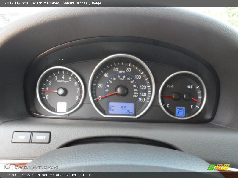  2012 Veracruz Limited Limited Gauges