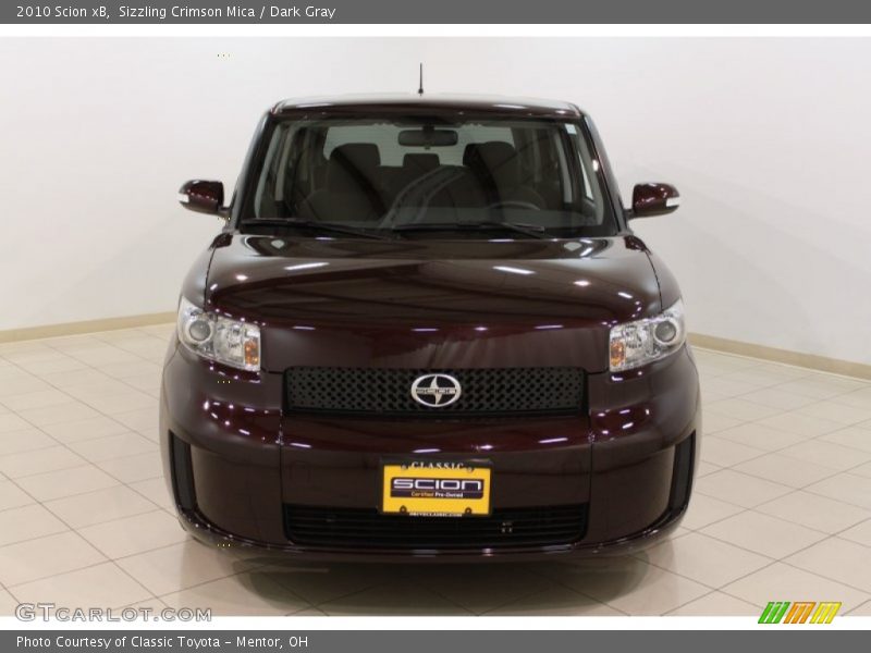 Sizzling Crimson Mica / Dark Gray 2010 Scion xB