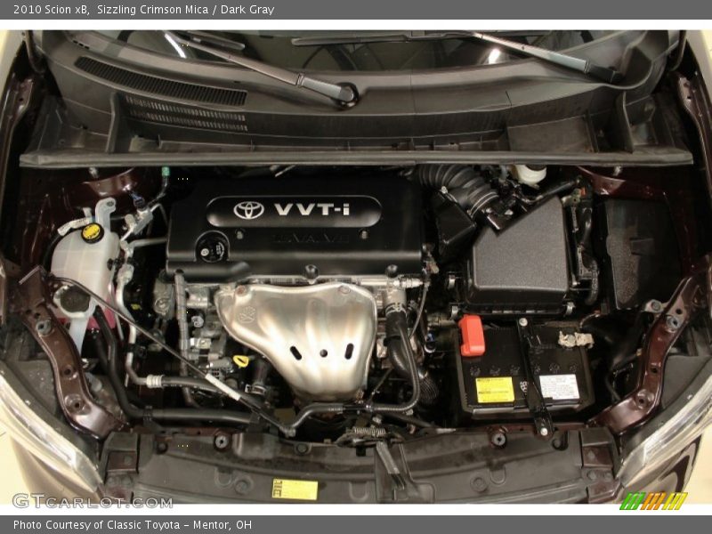 Sizzling Crimson Mica / Dark Gray 2010 Scion xB