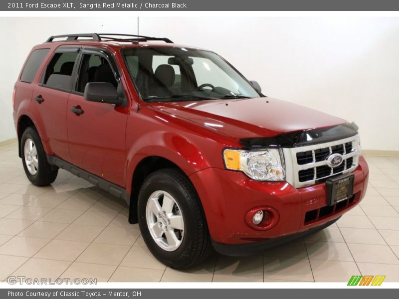 Sangria Red Metallic / Charcoal Black 2011 Ford Escape XLT