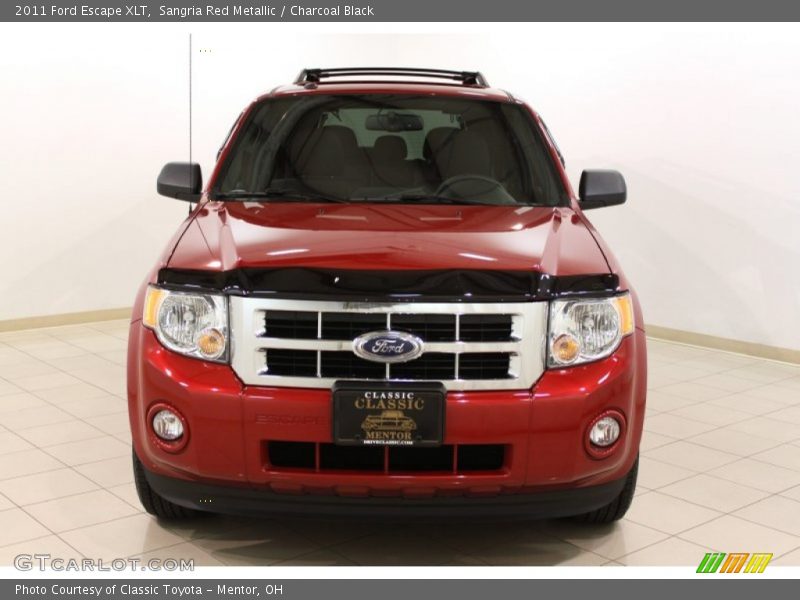 Sangria Red Metallic / Charcoal Black 2011 Ford Escape XLT
