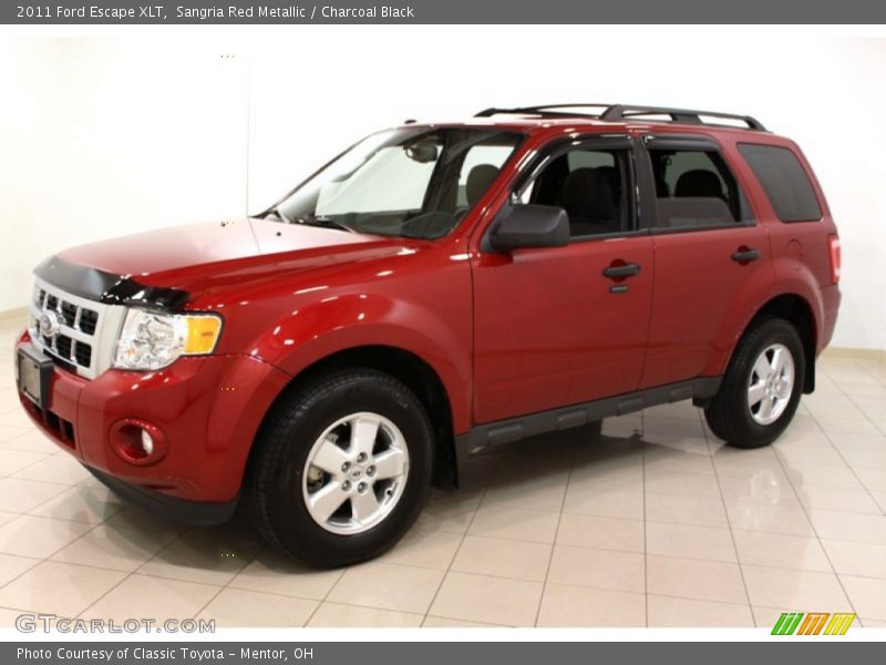 Sangria Red Metallic / Charcoal Black 2011 Ford Escape XLT