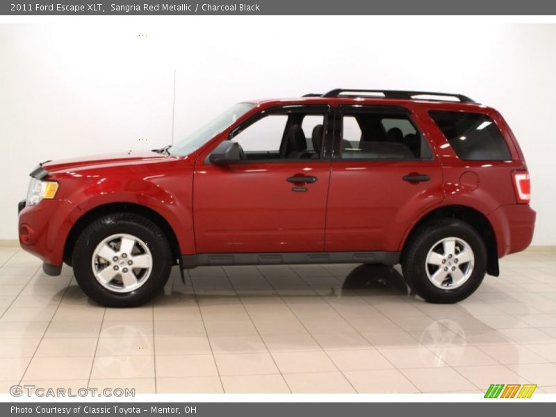 Sangria Red Metallic / Charcoal Black 2011 Ford Escape XLT